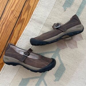 Keen Chunky Brown Mary Janes